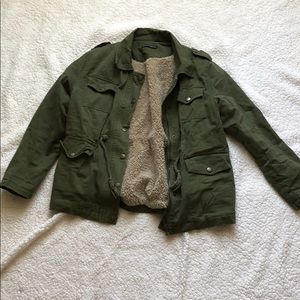 Green army jacket